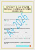 CATEGORY 3 NON-CAB OPERATED TEST EXAM QUESTIONS AND ANSWERS GRADED A&plus; 2026