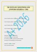NR 324 EXAM 1 QUESTIONS AND ANSWERS GRADED A&plus; 2026