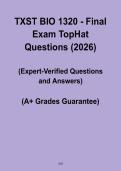 TXST BIO 1320 - Final Exam TopHat Questions&period;pdf