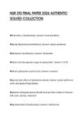 NUR 210 FINAL PAPER 2026 AUTHENTIC SOLVED COLLECTION