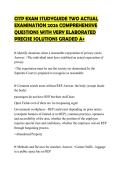 CITP EXAM STUDYGUIDE TWO ACTUAL EXAMINATION 2026 COMPREHENSIVE QUESTIONS WITH VERY ELABORATED PRECISE SOLUTIONS GRADED A&plus;
