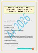NRSE 2221&colon; CHAPTER 32 DAVIS PRACTICE EXAM QUESTIONS AND ANSWERS GRADED A&plus; 2026