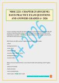 NRSE 2221&colon; CHAPTER 25 &lpar;HYGIENE&rpar; DAVIS PRACTICE EXAM QUESTIONS AND ANSWERS GRADED A&plus; 2026