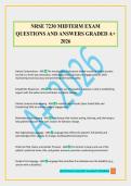 NRSE 7230 MIDTERM EXAM QUESTIONS AND ANSWERS GRADED A&plus; 2026