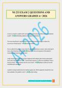 NS 233 EXAM 2 QUESTIONS AND ANSWERS GRADED A&plus; 2026