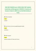 NUR 204&sol; NUR204 Exam 3 &lpar;NEW 2026&sol; 2027 Update&rpar; Leadership and Management VERSION 2&vert; Questions & Answers&vert; Grade A&vert; 100&percnt; Correct &lpar;Verified Solutions&rpar;- Fortis