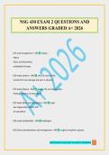 NSG 430 EXAM PACKAGE DEAL 100&percnt; VERIFIED 2026&period;
