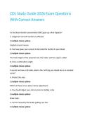 CDL Study Guide 2026 Exam Questions With Correct Answers 