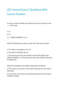 CDL General Exam 3 Questions With Correct Answers