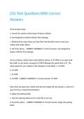 CDL Test Questions With Correct Answers 