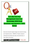 Turf Pest Management Exam 2026 &lpar;TURF-3B&rpar; &ndash; 100 Questions Practice Q&A on IPM&comma; Herbicides&comma; Turf Diseases