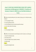 Exam 4&colon; NUR 204&sol; NUR204 &lpar;NEW 2026&sol; 2027 Update&rpar; Leadership and Management VERSION 1&vert; Questions & Answers&vert; Grade A&vert; 100&percnt; Correct &lpar;Verified Solutions&rpar;- Fortis