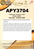APY3704 Assignment 4 &lpar;COMPLETE ANSWERS&rpar; Semester 1 2026 - DUE 18 March 2026