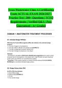Texas Wastewater Class A Certification Exam ACTUAL EXAM 2026&sol;2027 &vert; Practice Test &vert; 200&plus; Questions &vert; TCEQ Requirements &vert; Verified Q&A &vert; Pass Guaranteed - A&plus; Graded