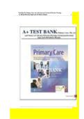 Test Bank for Primary Care The Art and Science of Advanced Practice Nursing and Interprofessional Approach 6th Edition by Lynne M&period; Dunphy Latest 2025&sol;2026 Comprehensive Review Questions and Answers for Nurse Practitioner PA and Medical Students