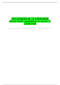 NSG 3450 EXAM 1 & 3 ANSWERS Mental health review notes for exam 1-3 course 3450
