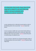 ATI PEDIATRICS PROCTORED EXAM 2026 RETAKE  EXAM WITH COMPLETE 100 QUESTIONS AND  CORRECT DETAILED ANSWERS WITH  RATIONALES&vert;ALREADY GRADED A&plus;