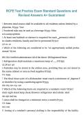 RCFE Test Practice Exam &ndash; Standard Questions with Revised Answers A&plus; Guaranteed Complete Study Material