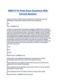 RMIN 5110 Final Exam Questions With Correct Answers