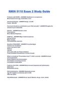 RMIN 5110 Exam 2 Study Guide