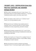 CROSSFIT LEVEL 1 CERTIFICATION EXAM 2026 PRACTICE QUESTIONS AND ANSWERS DETAILED REVIEW