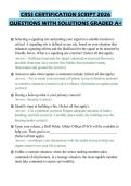 CRSS CERTIFICATION SCRIPT 2026 QUESTIONS WITH SOLUTIONS GRADED A&plus;