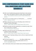 CRSS COMPREHENSIVE STUDY GUIDE 2026 FULL QUESTIONS AND SOLUTIONS GRADED A&plus;