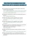 CRSS PRACTICE EXAMINATION 2026 QUESTIONS WITH ANSWERS GRADED A&plus;