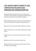 CSET MULTIPLE SUBJECTS SUBTEST II E 2026 CERTIFICATION EVALUATION EXAM QUESTIONS AND ANSWERS MASTER FILE