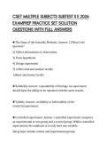 CSET MULTIPLE SUBJECTS SUBTEST II E 2026 EXAMPREP PRACTICE SET SOLUTION QUESTIONS WITH FULL ANSWERS