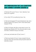 CNT PREPARATION TEST 2026 QUESTIONS AND CORRECT ANSWERS GRADED A&plus;
