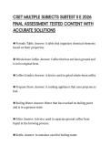 CSET MULTIPLE SUBJECTS SUBTEST II E 2026 FINAL ASSESSMENT TESTED CONTENT WITH ACCURATE SOLUTIONS