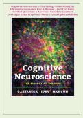 Cognitive Neuroscience&colon; The Biology of the Mind &lpar;5th Edition&rpar; by Gazzaniga&comma; Ivry & Mangun &ndash; Full Test Bank &vert; Verified Questions & Answers &vert; Complete Chapters Coverage &vert; Exam Prep Study Guide &vert; Latest Updated Edition