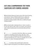 DCF 2026 COMPREHENSIVE TEST PAPER QUESTIONS WITH VERIFIED ANSWERS