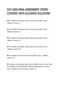 DCF 2026 FINAL ASSESSMENT TESTED CONTENT WITH ACCURATE SOLUTIONS
