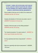 CATEGORY 11 AERIAL APPLICATION EXAM LATEST 2026-2027  ACTUAL EXAM WITH COMPLETE QUESTIONS AND CORRECT  DETAILED ANSWERS &lpar;100&percnt; VERIFIED ANSWERS&rpar; &vert;ALREADY  GRADED A&plus;&vert; &vert;&vert;PROFESSOR VERIFIED&vert;&vert; &vert;&vert;BRANDNEW&excl;&excl;&excl;&vert;&vert; 