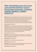 NR565 &sol; NR 565 Midterm Exam Study Guide &lpar;Latest 2025&sol;2026 UPDATED&rpar;&colon; Advanced Pharmacology Fundamentals - Chamberlain &lbrace;ALREADY GRADED A&plus; &rcub; NEWEST VERSION PDF