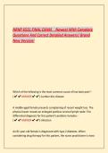 NRNP 6531 FINAL EXAM  Newest With Complete  Questions And Correct Detailed Answers&vert; Brand  New Version&excl; 