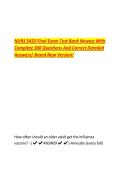 NURS 5432 Final Exam Test Bank Newest With  Complete 300 Questions And Correct Detailed  Answers&vert; Brand New Version&excl; 