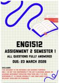 ENG1512 Assignment 2 Semester 1 Memo &vert; Due 23 March 2026