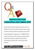 Lifeguarding 200&plus; Questions & Answers &lpar;LIFE101&rpar; 2026 &ndash; CPR&comma; AED&comma; Water Rescue&comma; First Aid