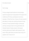 PCCN PRACTICE EXAM ACTUAL EXAM LATEST UPDATE THIS YEAR QUESTIONS AN DETAILED ANSWERS