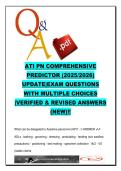 ATI PN Comprehensive Predictor 500&plus; Questions & Answers &lpar;PNP401&rpar; 2025&sol;2026 &ndash; Delegation&comma; Pharmacology&comma; Med-Surg&comma; NCLEX