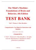 Test Bank &ndash; The Mind's Machine&colon; Foundations of Brain and Behavior&comma; 4th Edition &ndash; Neil V&period; Watson & S&period; Marc Breedlove &ndash; ISBN 9781605359731 &lpar;Full Chapters 1&ndash;15 Covered&rpar;