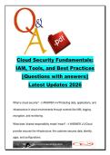 Cloud Security Fundamentals 120&plus; Questions & Answers &lpar;CSEC201&rpar; 2026 &ndash; IAM&comma; Zero Trust&comma; AWS & Azure Security