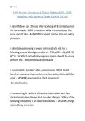 PRN 1409 Practice Questions 1 &lpar;Latest Update 2026 &sol; 2027&rpar; Questions with Answers Grade A 100&percnt; Correct