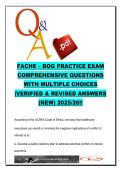 FACHE BOG Practice Exam 600&plus; Questions & Answers &lpar;HCM401&rpar; 2025&sol;2026 &ndash; Healthcare Management&comma; Ethics&comma; Finance & Strategy
