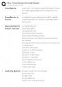 FiTour Primary Group Exercise Certification &sol; Study Guide &sol; Score 100&percnt; &sol; 2025-2026 Update
