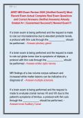 ARRT MRI Exam Review 2026 &vert;&vert;Verified Exam&excl;&excl;&vert;&vert; Most  Recent Exam Actual Complete Real Exam Questions  and Correct Answers &lpar;Verified Answers&rpar; Already  Graded A&plus; &vert; Guaranteed Success&excl;&excl;&vert; Newest Exam&excl;&excl;&excl;