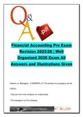 FINANCIAL ACCOUNTING  EXAM COMPLETE PACKAGE DEAL